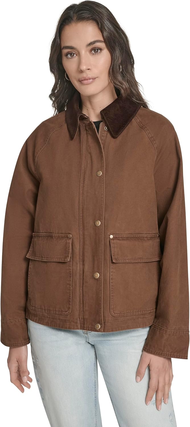 Levi's womens Short Cotton Barn Jacket