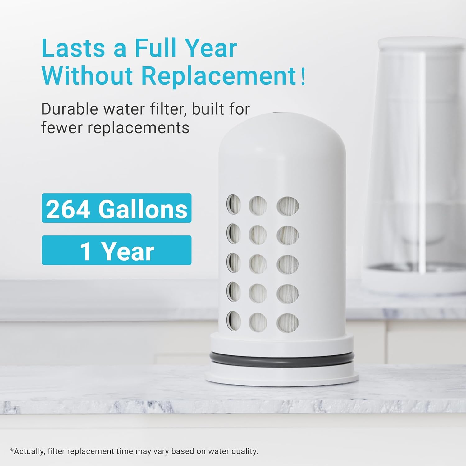 AQUA CREST Replacement for Brita® Water Filter, Pitchers and Dispensers, NSF Certified Pitcher Water Filter, 6 Count, Replacement for Lifestraw® Water Filter, Membrane Micro Filter, 1 Pack