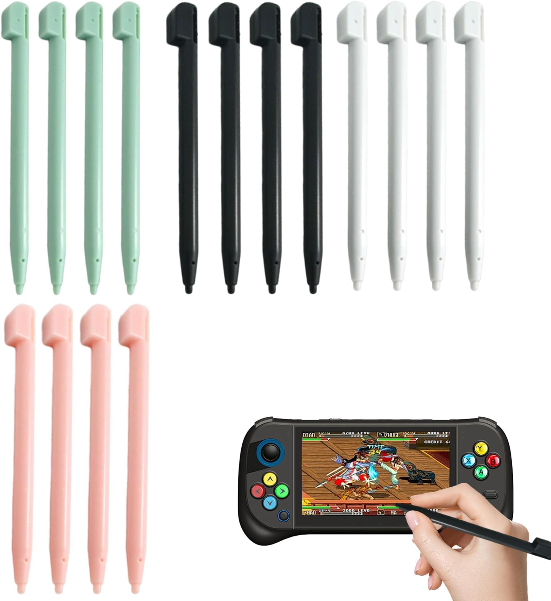 16PCS Stylus Pens Compatible with Nintendo DS Mini Stylish Touch Screen Stylus Pen Lightweight and Portable for Travel Replacement Touch Pens for Nintendo 3DS DSL XL/LL NDSL
