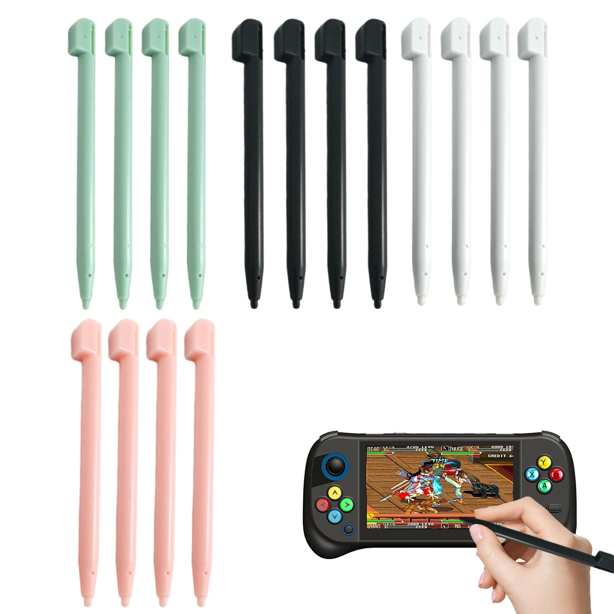 16PCS Stylus Pens Compatible with Nintendo DS Mini Stylish Touch Screen Stylus Pen Lightweight and Portable for Travel Replacement Touch Pens for Nintendo 3DS DSL XL/LL NDSL