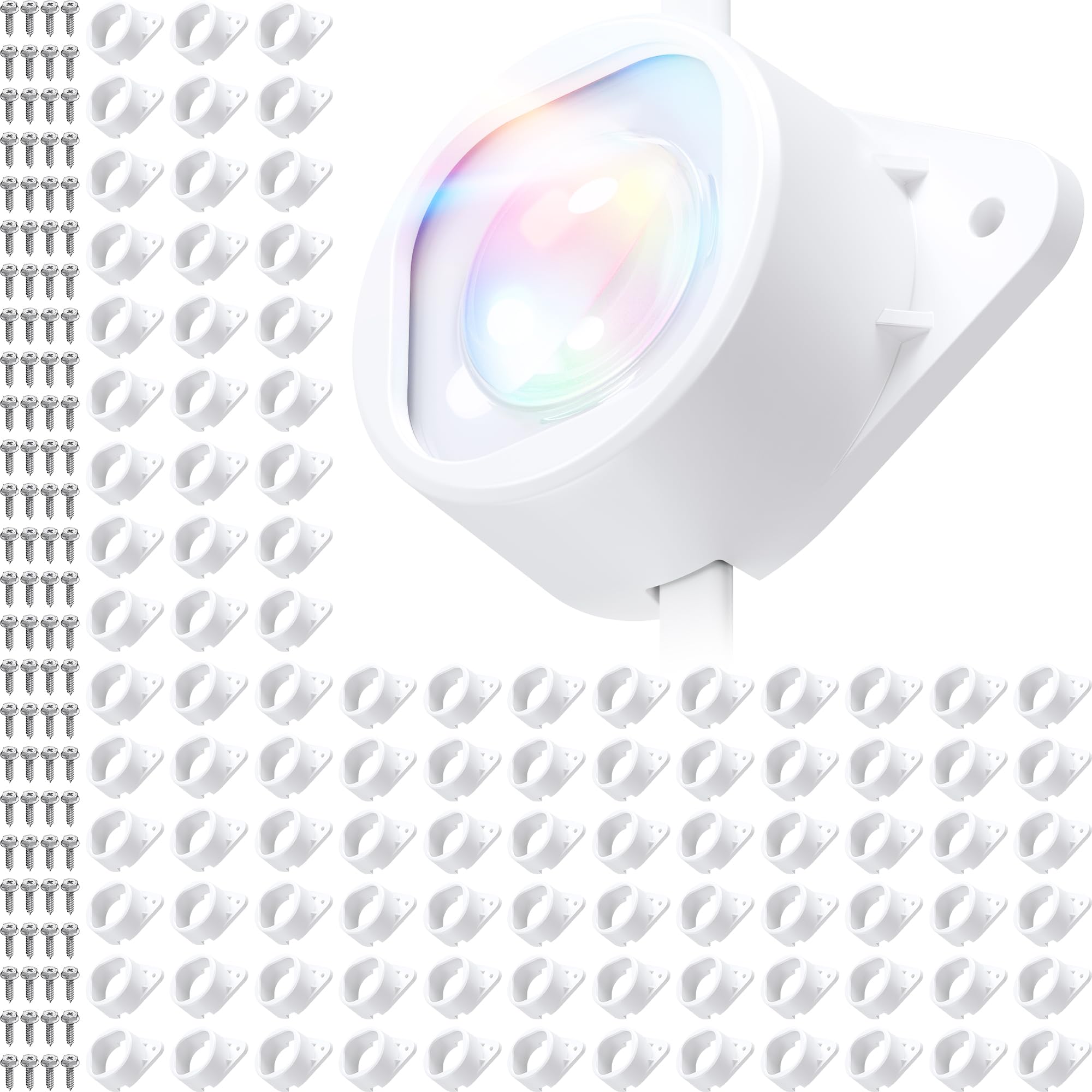 100Pcs Light Clips for Govee H706, Mounting Brackets