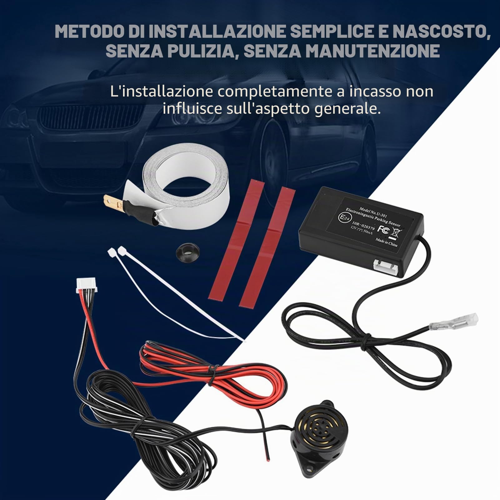 Sensore di parcheggio con ruota a induzione elettromagnetica sensori di parcheggio posteriori monitoraggio o stato di retromarcia per auto, camion, Parkeerhulp