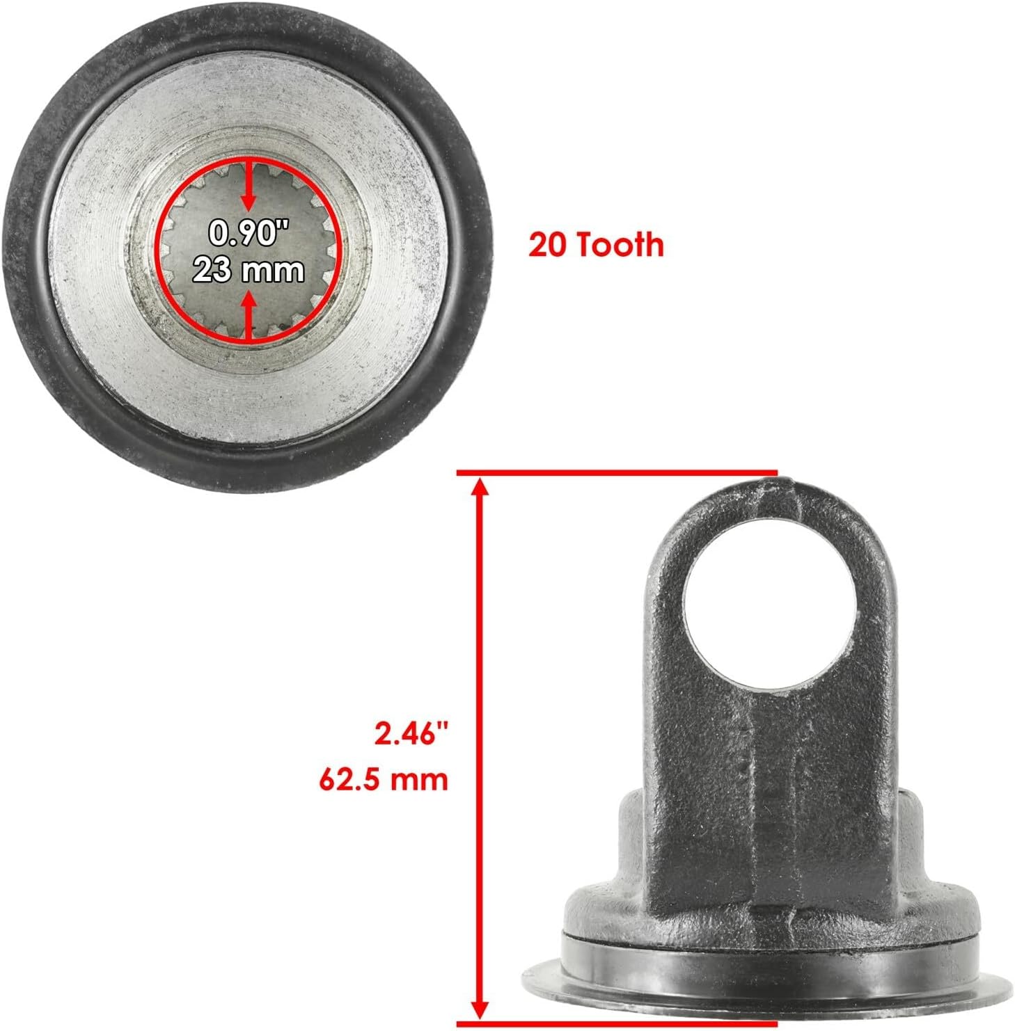 Replacement For Front Propeller Shaft Yoke fits Suzuki LT-F400F LTF400F KingQuad 400 2008-2020 Mod-C26C-27880