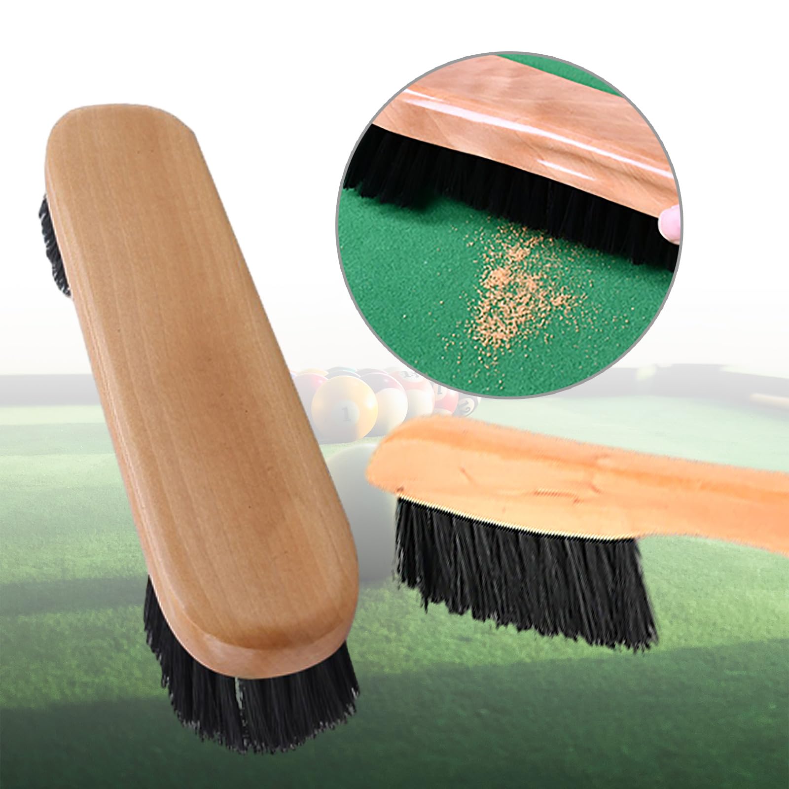Pool Tables Brush Wooden Billiard Tables Brush Sweepings Brush Billiard Tables Sweepers Handheld Pool Tables Tool