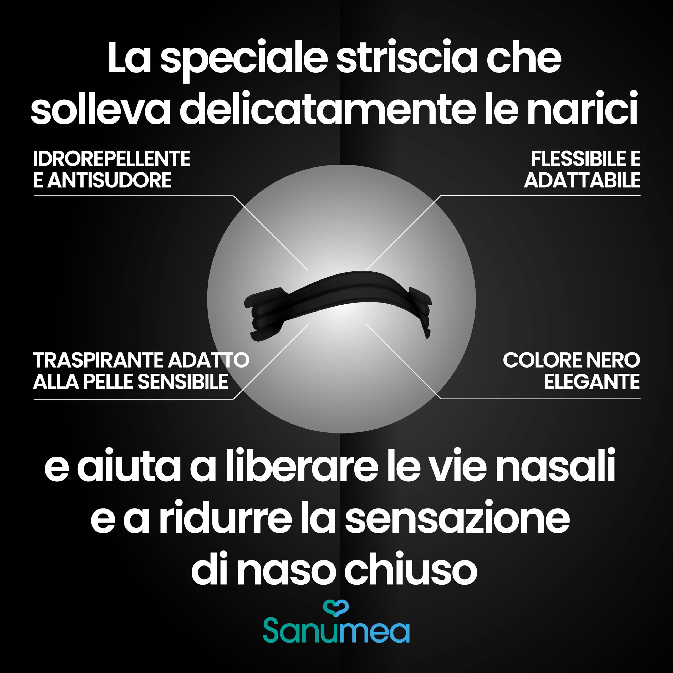 Cerotti Nasali Anti Russamento Uomo e Donna. 30 Cerotti Nasali Antirussamento di Alta Qualità. Cerotti Nasali Sport Respira Bene, Dimensioni Universali. Facili da Applicare, Marca Italiana. - 3