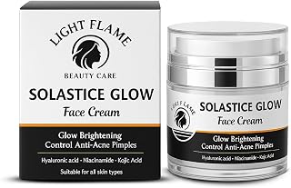Light Flame Solastice Glow Face Cream for Brightening, Anti-Acne, Pimple Control | Enriched with Hyaluronic Acid, Niacinam... Price In India