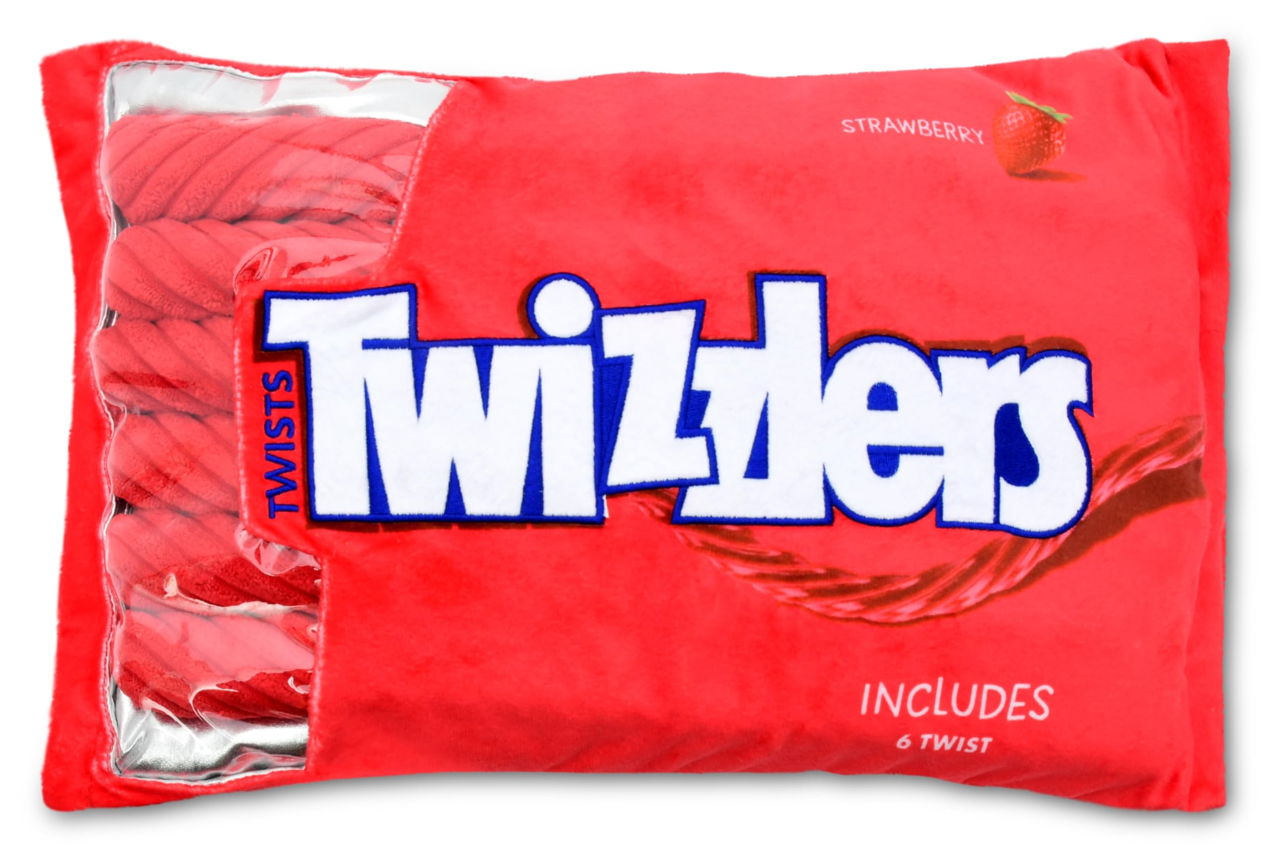 Twizzlers Strawberry 19" x 8.5" Pillow Set with Mini Twist Pillows