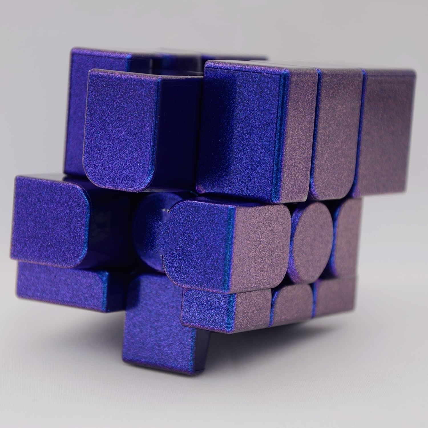 Bukefuno GAN Mirror M UV 3x3 Speed Cube Gan 3x3 x 3 2022 Espejo Cubo Magnético GAN Mirror UV Puzzle Lila FarbCube (versión UV)