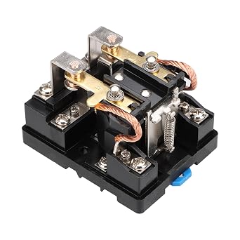 High Power Relay JQX-62F-2Z, Coil Voltage AC 110V 80A, DPDT 2NO 2NC, Electronmagnetic Relay, 35mm Rail Mount AC 110V, 1