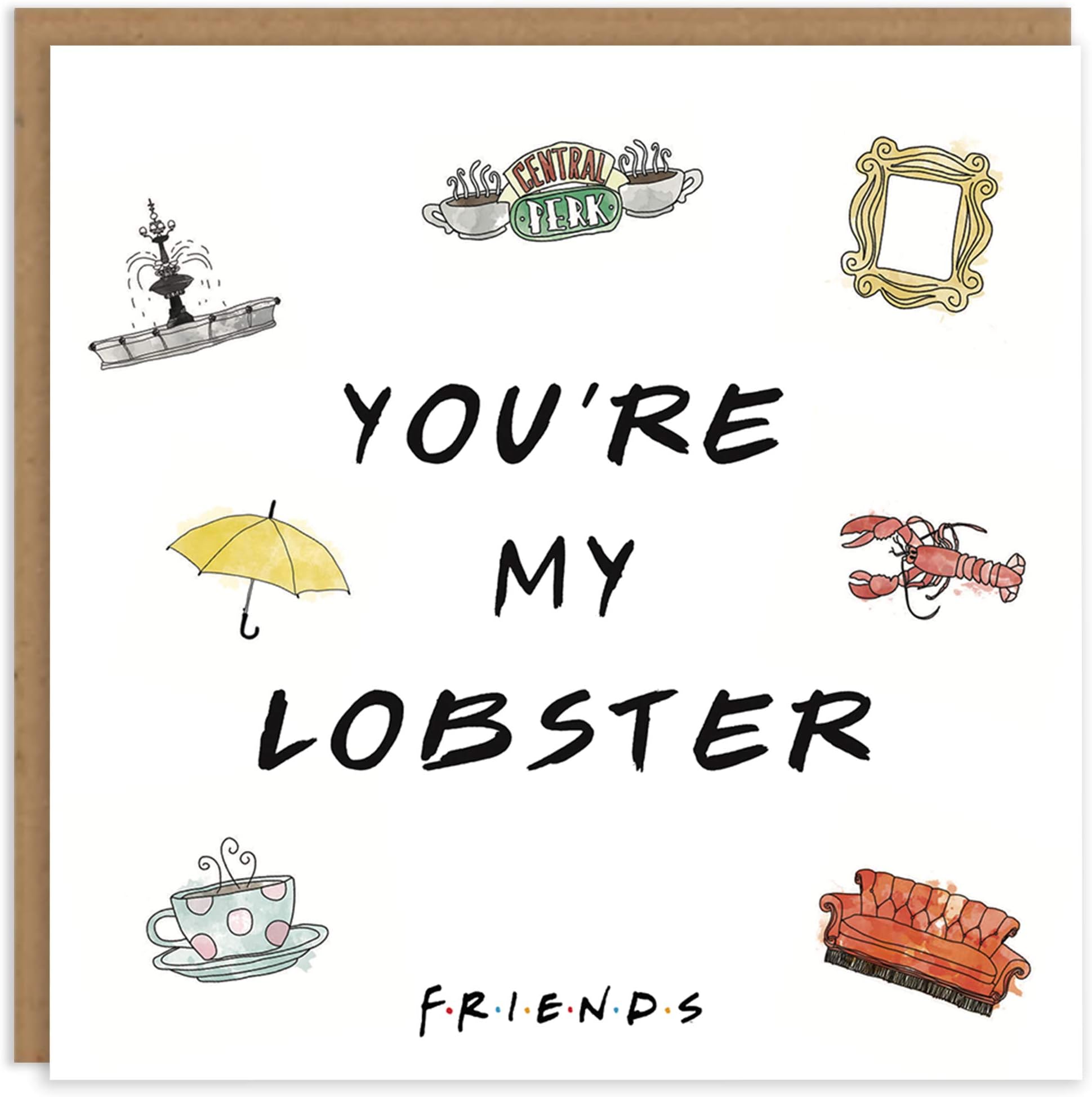 Cardology - Anniversary Card For Her | Valentines Day Cards For Girlfriend or Wife | Friends TV Show Cards | Officially Licensed (You're My Lobster)