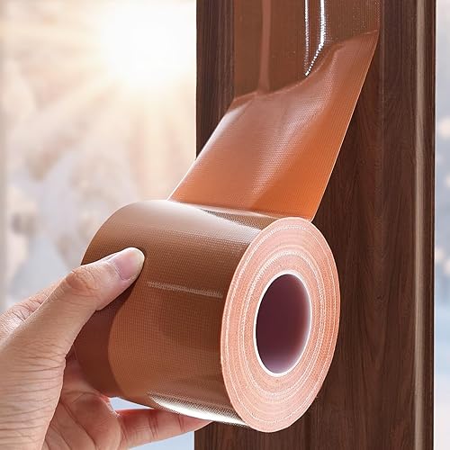 Miniatura 16 de Birllaid Cinta de sellado transparente para ventana, 2 pulgadas x 55 yardas (165 pies), cinta de sellado de aire acondicionado para ventana, sin