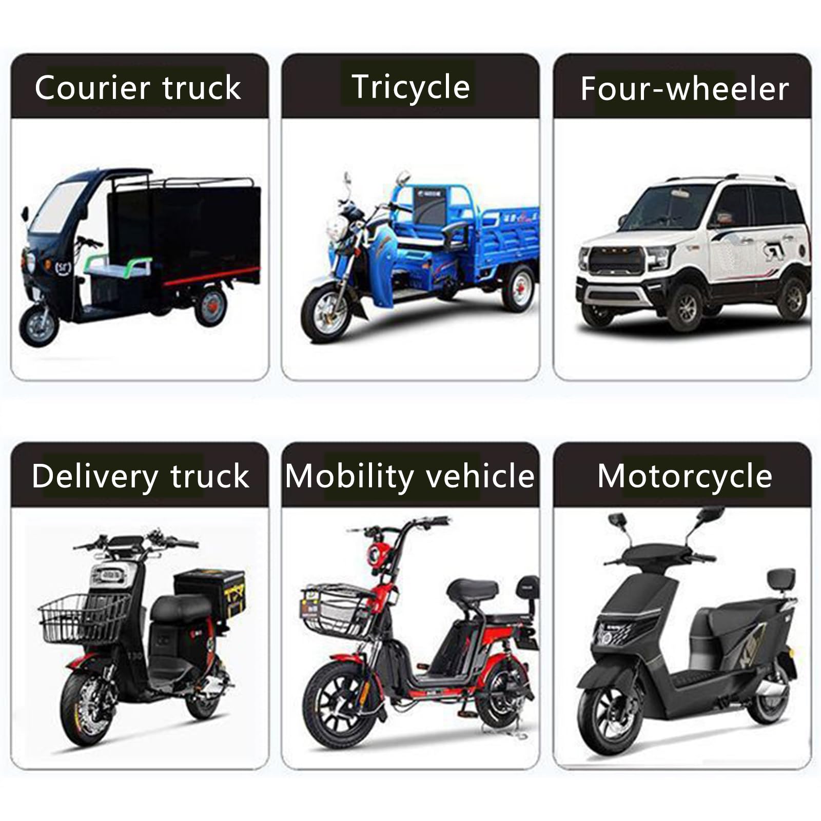 Motorradbatterie 48 V 60 V 72 V Lithium-Batteriepack 45 Ah 60 Ah 80 Ah 100 Ah für 0–7200 W Dreiradmotor mit BMS-Schutzplatine