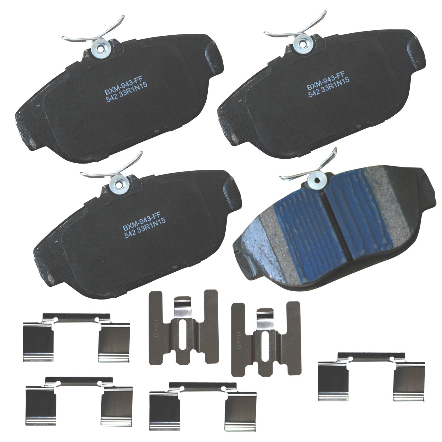Bendix Premium SBM542 Semi-Metallic Front Brake Pads for Volvo 740 1992-1991, 780 1991, 940 1995-1991, 960 1997-1992, S90 1998-1997, V90 1998-1997