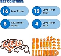 Vista 3 de Dirt Cheap Dungeons - Kit de ríos de lava Modular y personalizable Moldeado por inyección para una durabilidad superior Accesorios TTRPG