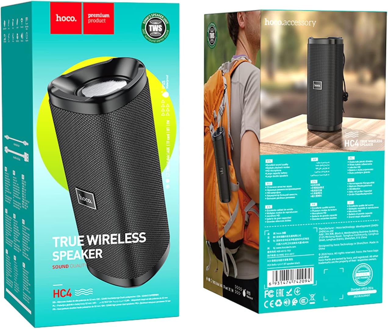 Hoco HC4 Speaker Packaging