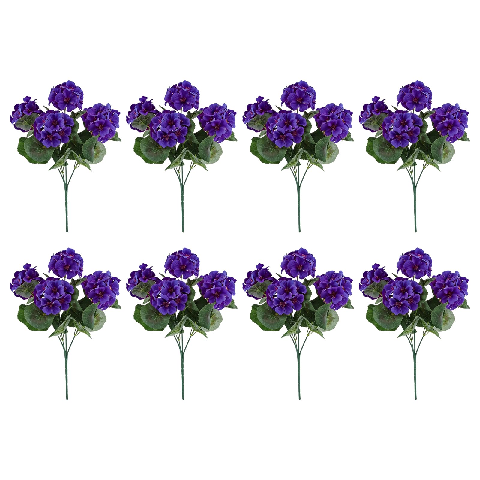 SXRQ 5 / 8Pcs Artificial Silk Crabapple Flower Realistic Geranium Flower for Wedding Home Decoration and Photography Tool Kid Safe Fraudulent