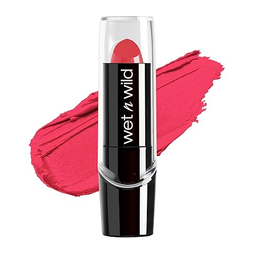 Wet N Wild - Lápiz labial con acabado sedoso, rosa intenso de París, 0.13 onzas, 542B