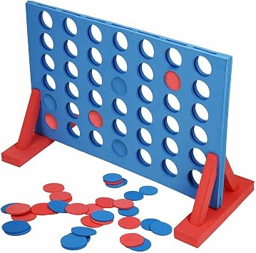 Taylor & Brown | GIANT EVA Foam Game | 4 in A Row Connect Game | لعبة عائلية داخلية وخارجية | ألعاب حفلات ممتعة عائلية | ألعاب ألعاب أطفال ألعاب سفر | ألعاب مجلس السفر | ألعاب أطفال وبالغين
