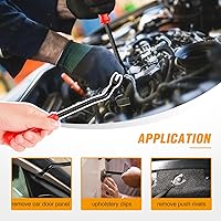 Vista 42 de GOOACC - GRC-47 Clips universales de plástico para guardabarros, 200 clips de remache con 6 tamaños de clips de retención de carrocería