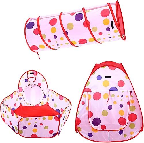 Juego de 3 piezas para niños, casa de juego para bebés, túnel, bola, piscina, juguetes para interiores y exteriores