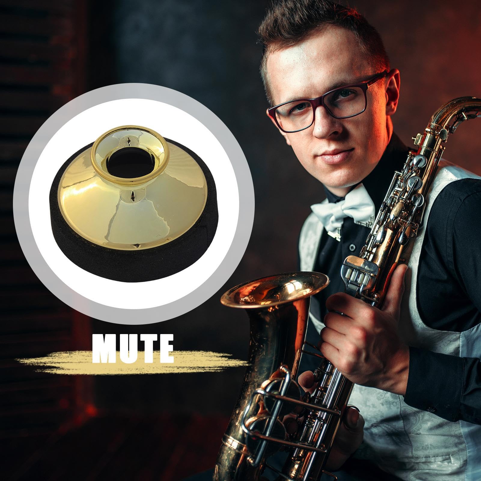 Sourdine Pour Saxophone - Silencieux Pour Saxo Alto - Accessoire Réducteur De Bruit Pour Concerts Voyages Maison Salles De Classe Studio Enregistrement Diffusion En Direct