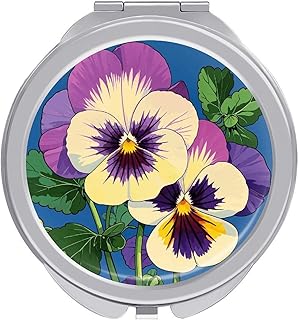 Portable Travel Makeup Mirror, Pansy Perfecti...