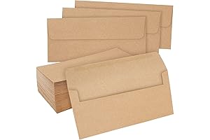 100 Pack of #10 Brown Kraft Paper Business Envelopes