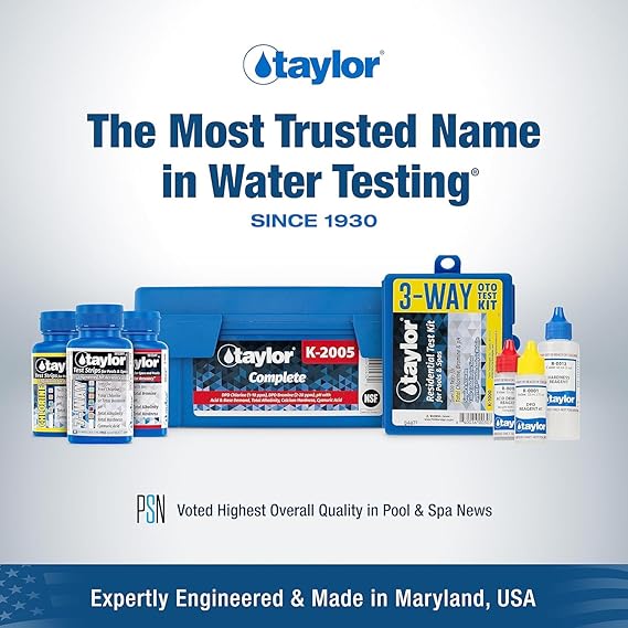 Taylor Service Complete Pool Water Test Kit K-2006C