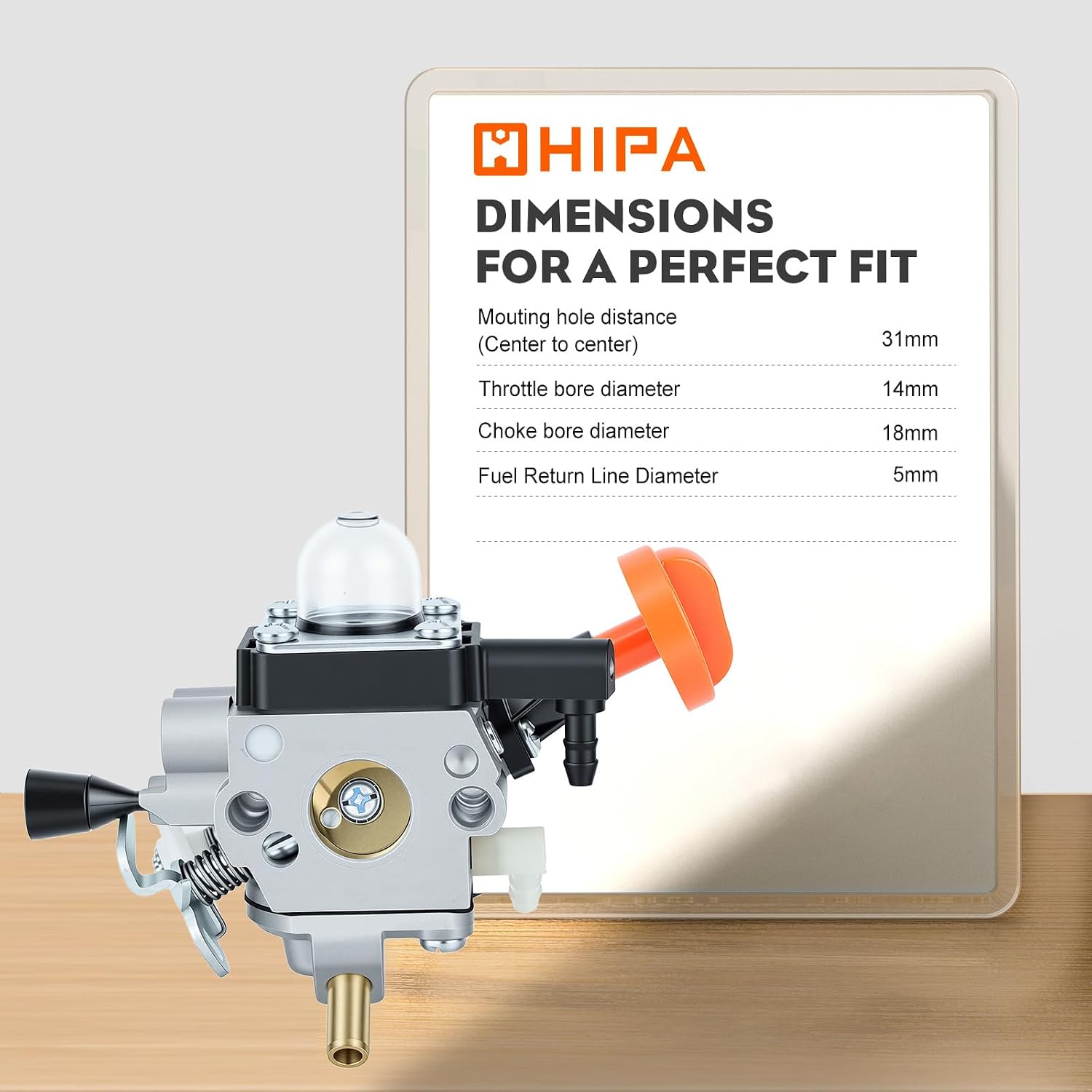 Hipa FS 91 R Carburetor Compatible with STIHL FS91 FS91R FC91 FS111 FC111 KM91R KM111 KM111R HT102 Trimmer Brushcutter Replace 4180 120 0615