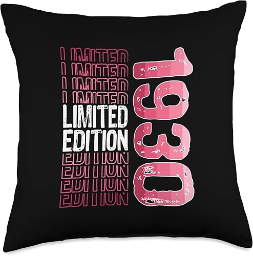 Limited Edition Vintage 1930 Retro Birthday Throw Pillow