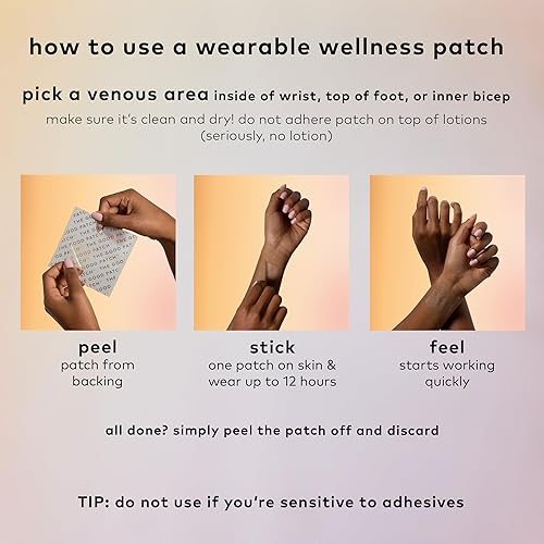 Miniatura 6 de The Good Patch Nite Nite - Parche para dormir con cáñamo y melatonina, liberación sostenida, parche natural, bienestar portátil alimentado por