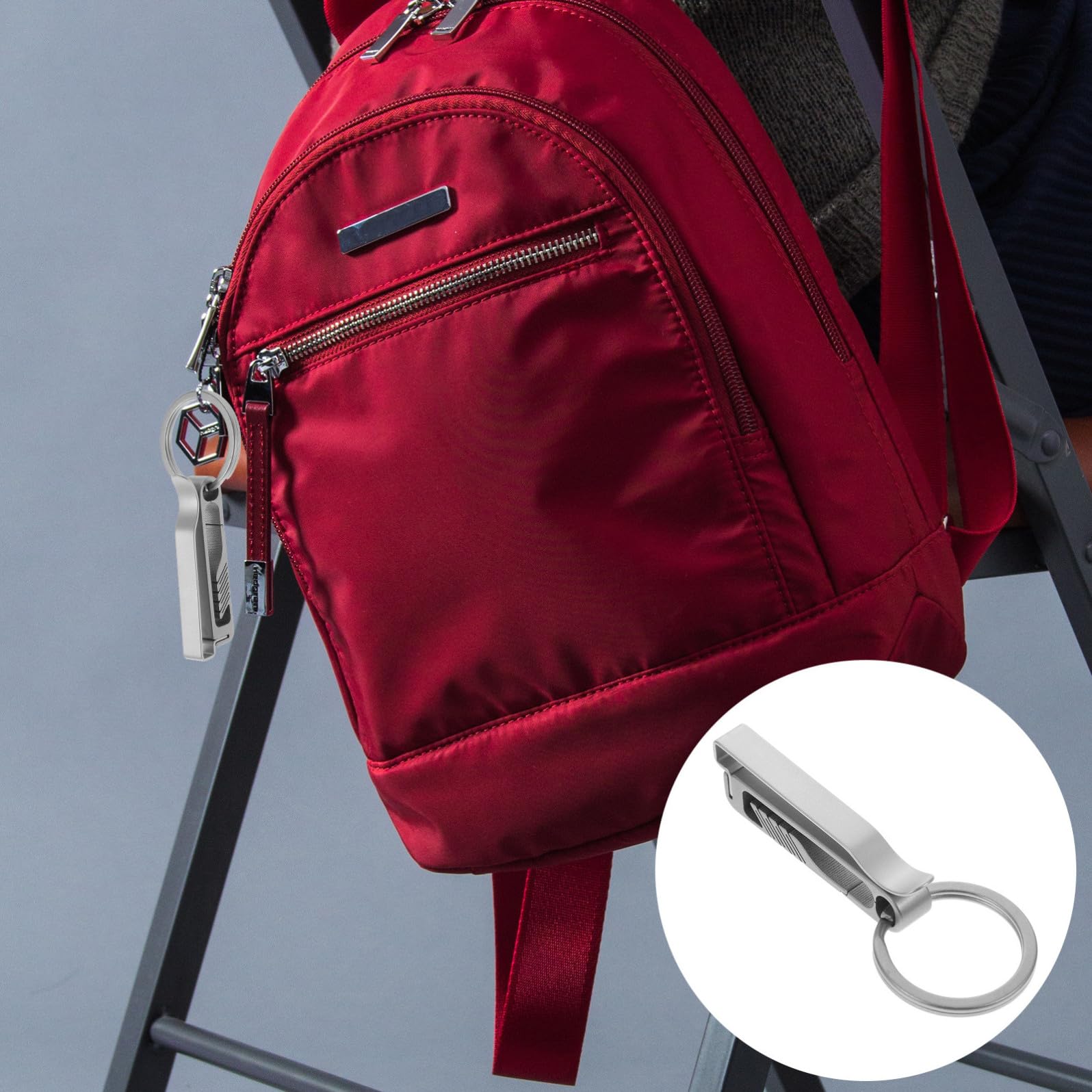 BESPORTBLE Gürtel Schlüsselanhänger Karabinerhaken Schwerlastgürtel für Männer Pocket Clip s karabiner Schlüsselanhänger-Karabiner Schlüsselanhänger mit Karabinerverschluss Titanlegierung