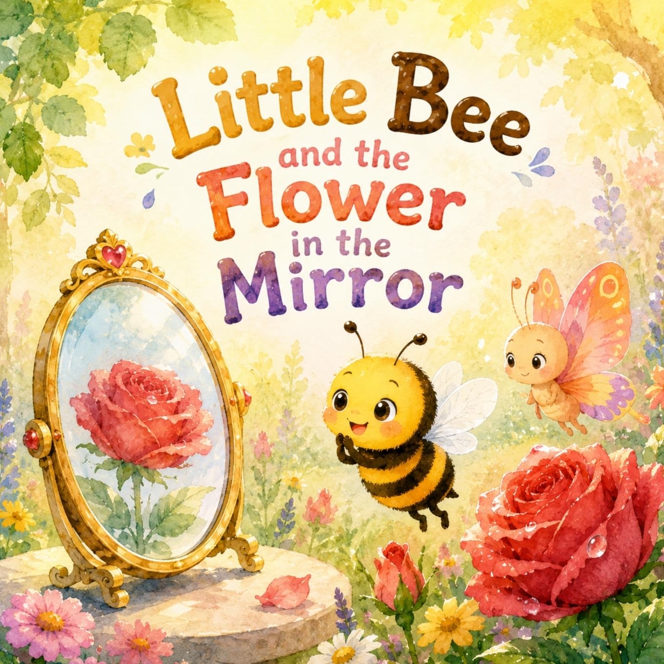 Little Bee and the Flower in the Mirror: A Whimsical Rhyming Picture Book About Curiosity and Discovery (Rrhyming Picture Books for Babies and Toddlers)