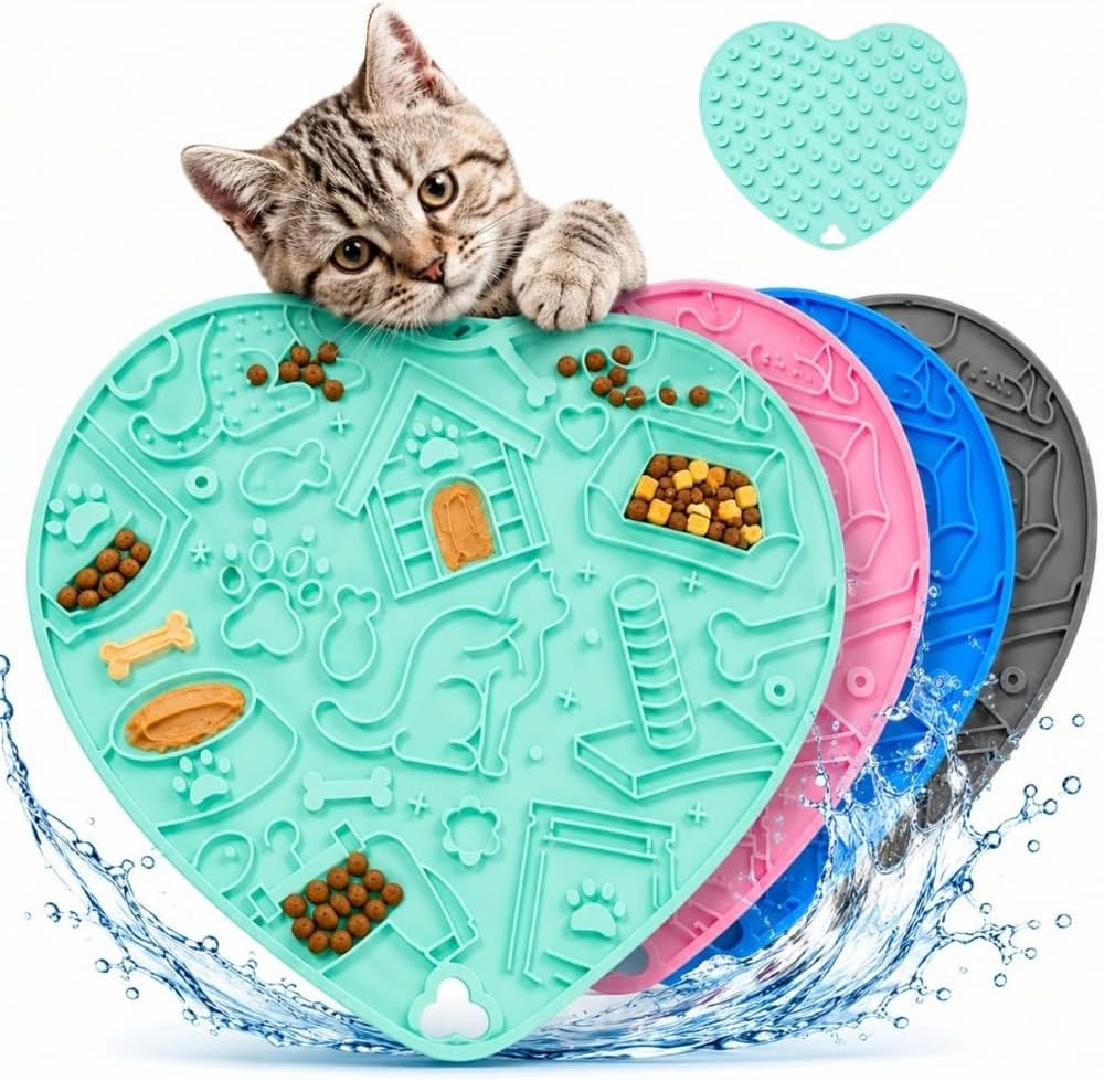 Interactive Cat Puzzle Feeder & Dog Enrichment Toy, Slow Feeder for Indoor Cats, Kittens, Puppies & Small Dogs, Treat Dispensing Food Puzzle to Encourage Foraging, Mental Stimulation & Reduce Boredom