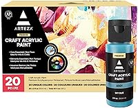 Vista 1 de ARTEZA Craft Acrylic Paint Set, Water-Based Acrylic Craft Paint, Matte Finish Artist Paints, Art Supplies for Glass, Wood, Ceramics, Fabrics, Leather