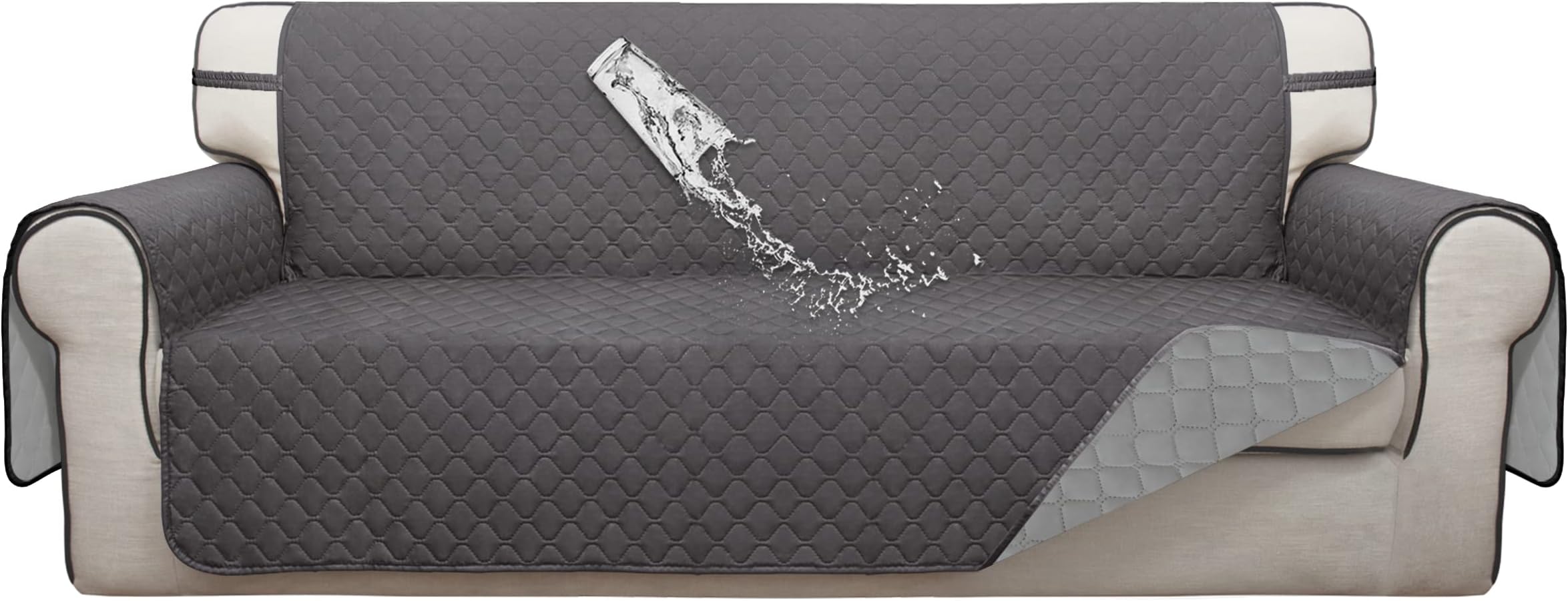 SureFit Microfiber Universal Cushion Sofa Quilted Furniture
