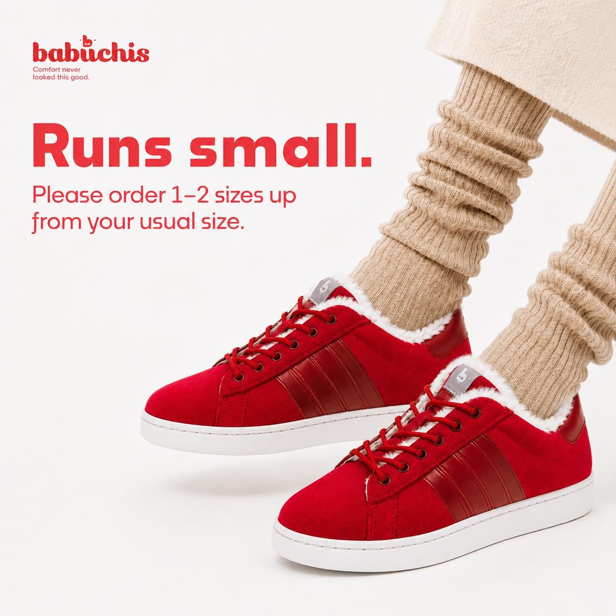 Sneaker Slippers for Women and Men - Velvet Faux Fur Lined Non-Slip TPR