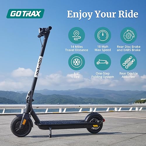 Miniatura 2 de Gotrax Adults Electric Scooter, 8.5" Pneumatic Tire, Max 1418 Mile Range, Max 15.518 mph Speed Power by 300W Motor, with Cruise Control Foldable
