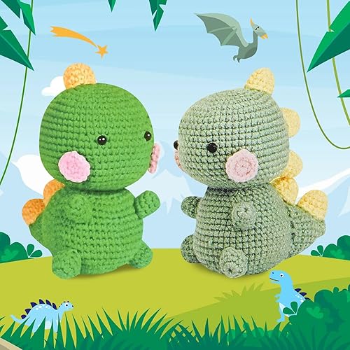 Miniatura 2 de OFUSUY Kit de ganchillo para principiantes, kits de ganchillo de punto, kit de ganchillo para principiantes, kit de animales de ganchillo con