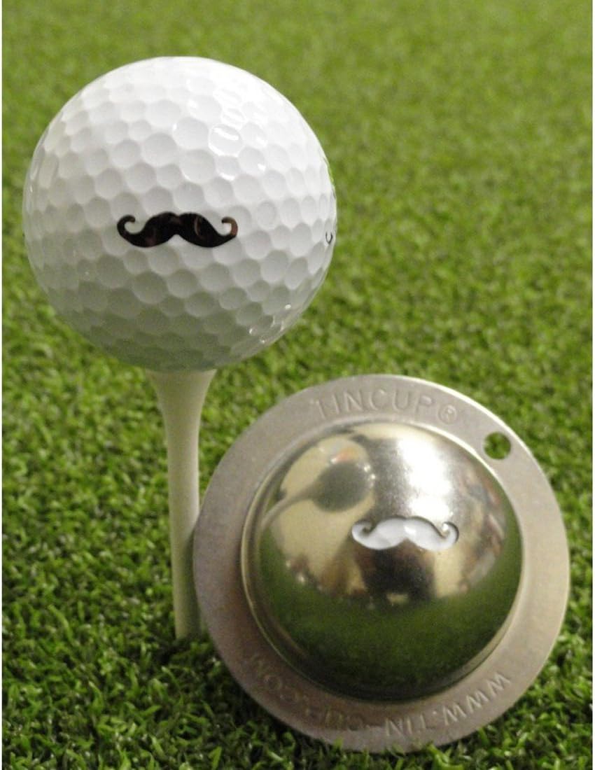 Tin-Cup Unisex's Stache Golf Ball Marker, Steel, One Size