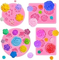 Vista 13 de Moldes de silicona de flores, moldes de silicona de mariposa, molde de arcilla polimérica, molde de fondant para pasteles para decoración de Flor ·