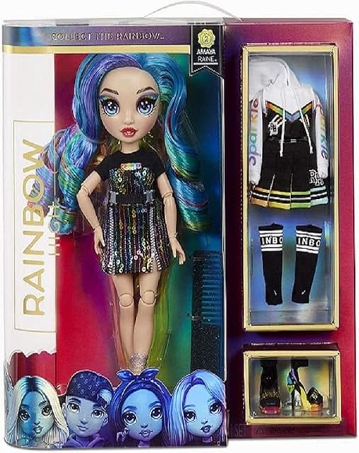 Rainbow High Fashion Doll - Amaya Raine - Rainbow Themed Doll With Luxury Outfits, Accessories & Fashion Doll Stand - Rainbow High Series 2 - For Girls Age 6+