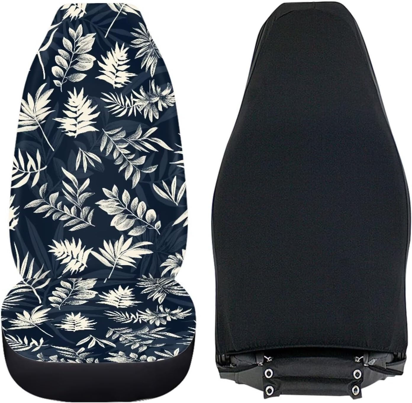 Pensura Hawaii Tropical Leaves Car Seat Covers for Low Back Car Seats, Bucket Seat Covers Full Set Vehicle Seat Protector,Universal Fit Auto Seats for SUV Sedan Van Truck,2 Pack