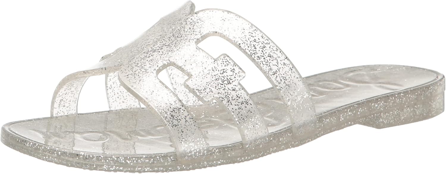 Sam Edelman Women's Bay Sandal, Silver Jelly, 8