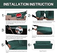 Vista 6 de Funda de cojín elástica de terciopelo para sofá individual en forma de L para sofá Chaise Longue, funda para sofá de 1, 2, 3 cojines, protector Azul