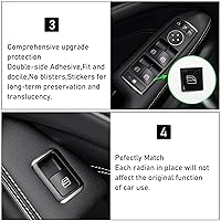 Vista 6 de Moonlinks Cubiertas de botón para interruptor de ventana eléctrica de puerta interior, repuesto compatible con Mercedes Benz A B C E G GLA CLA GLK
