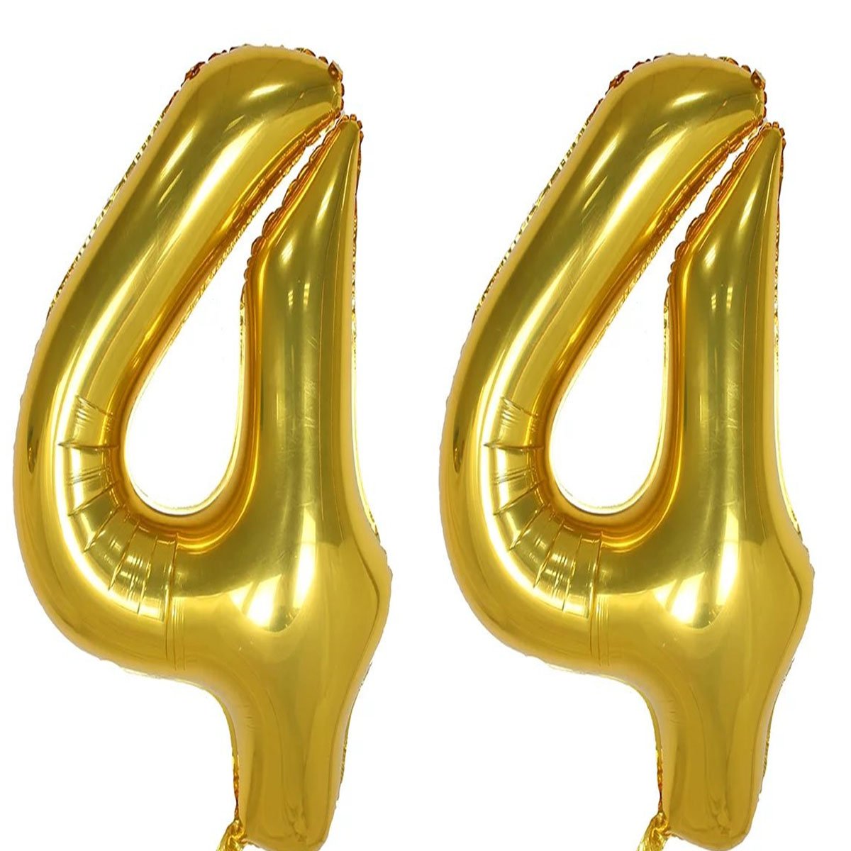 40 Inch Gold Foil 44th Birthday Balloons - Jumbo Helium Number Decorations For Parties