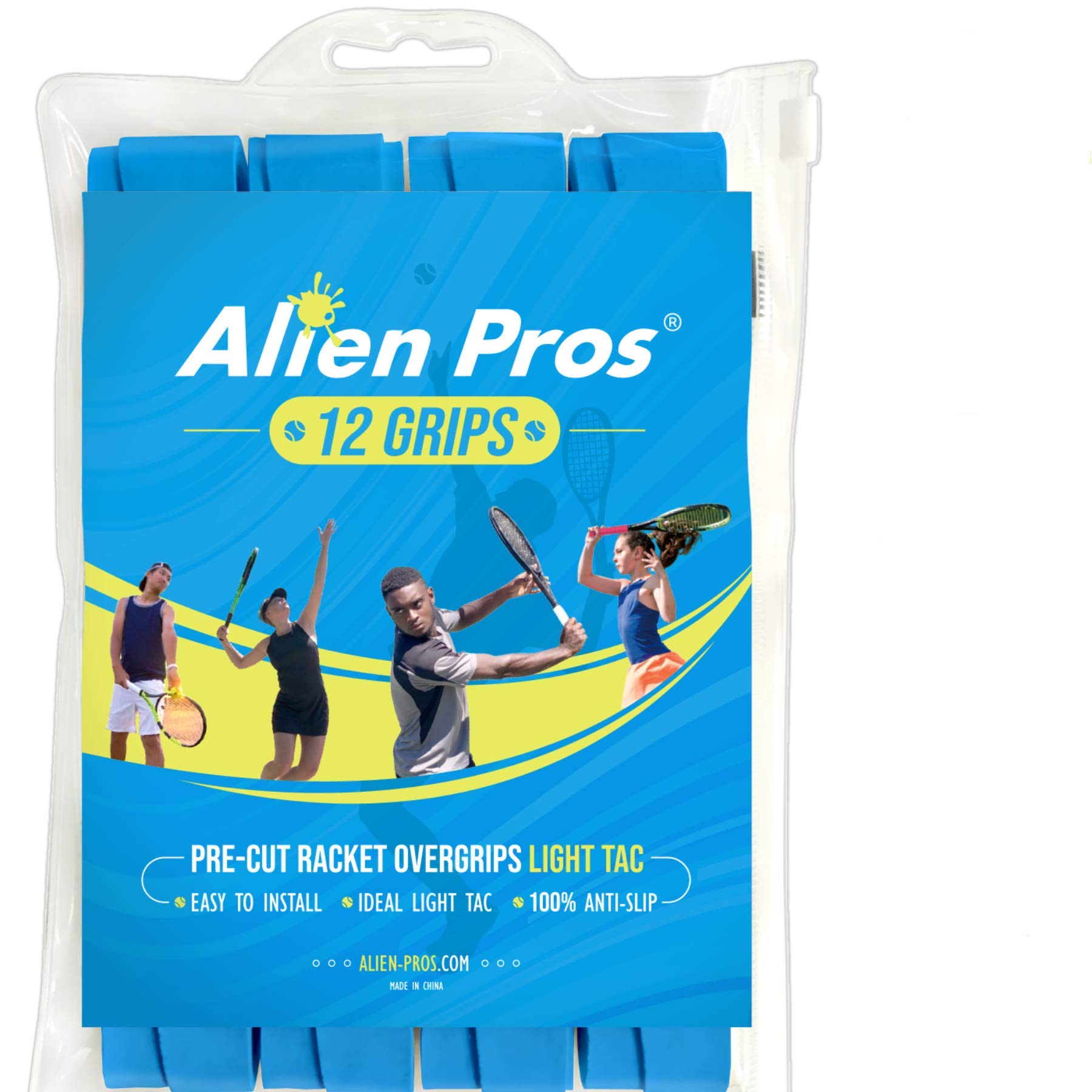 Buy ALIEN PROS Tennis Racket Grip Tape (6 Grips) Precut and Light Tac
