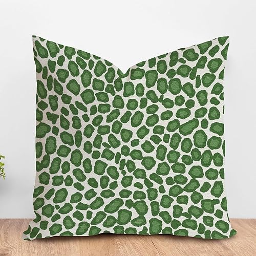 Vista 369 de Funda de cojín con estampado de guepardo rosa intenso, cojín cuadrado con estampado de animales fucsia, funda de almohada decorativa para el hogar