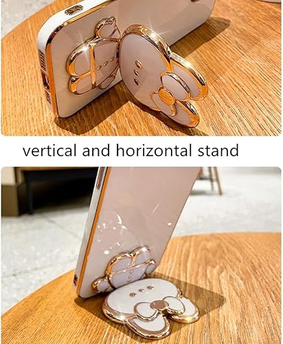 Miniatura 4 de Nord N30 - Funda para Oneplus Nord N30 5G con soporte de espejo oculto, diseño de conejo con protección de cámara, funda femenina de silicona suave